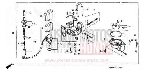 CARBURATEUR SJ50V de 1997